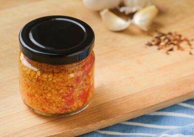 Selbstgemachte Chili-Paste