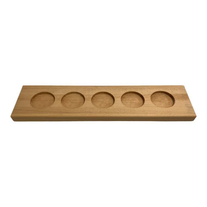 Gewürzregal aus Buche mit fünf Gläsern – Wandregal zur Aufbewahrung von Gewürzen Holz-Gewürzregal aus Buche, Wandregal mit fünf Ebenen, ideal zur Aufbewahrung von Gewürzen und Küchenutensilien, elegantes Design für die Küche.