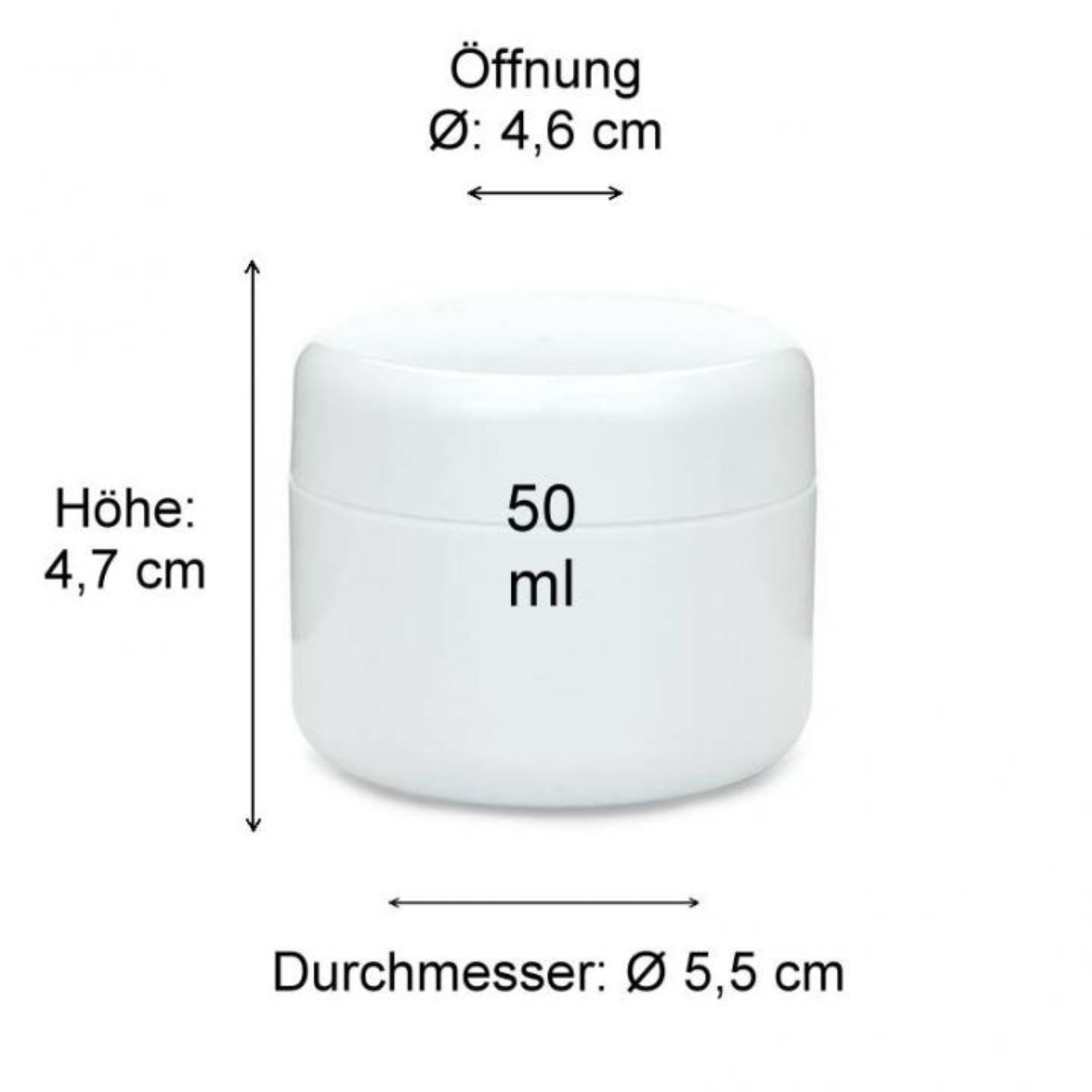 Produktbild von einem luftdichten, transparenten Glas mit silbernem Schraubdeckel, ideal zur Aufbewahrung von Lebensmitteln, auf der Seite Flaschen Gläser und Dosen.