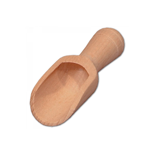 Holz-Dosierlöffel 5 cm – Umweltfreundlicher Messlöffel aus Naturholz Kleine Holzschaufel mit kurzem Griff und flacher Schaufelfläche, etwa 5 cm lang, geeignet zum Dosieren von trockenen Lebensmitteln oder Gewürzen.