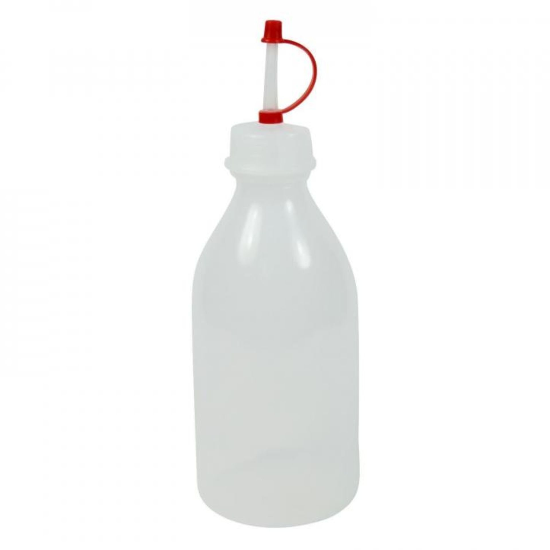250 ml Tropfflasche aus PE mit Dosierverschluss, ideal als Spritzflasche für präzises Dosieren von Flüssigkeiten