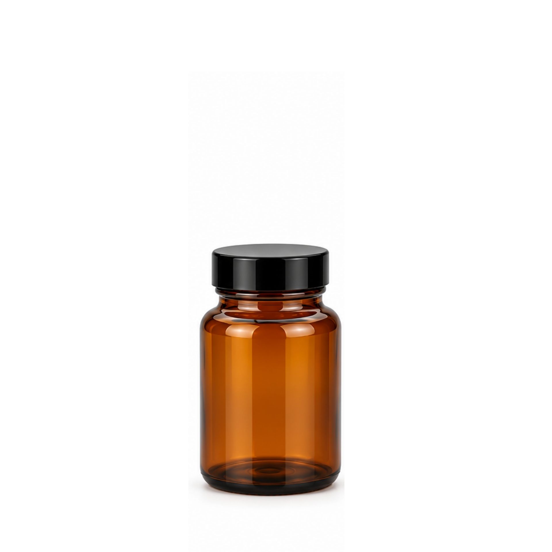 Apothekerglas   100 ml Weithalsglas braun Tablettenglas
