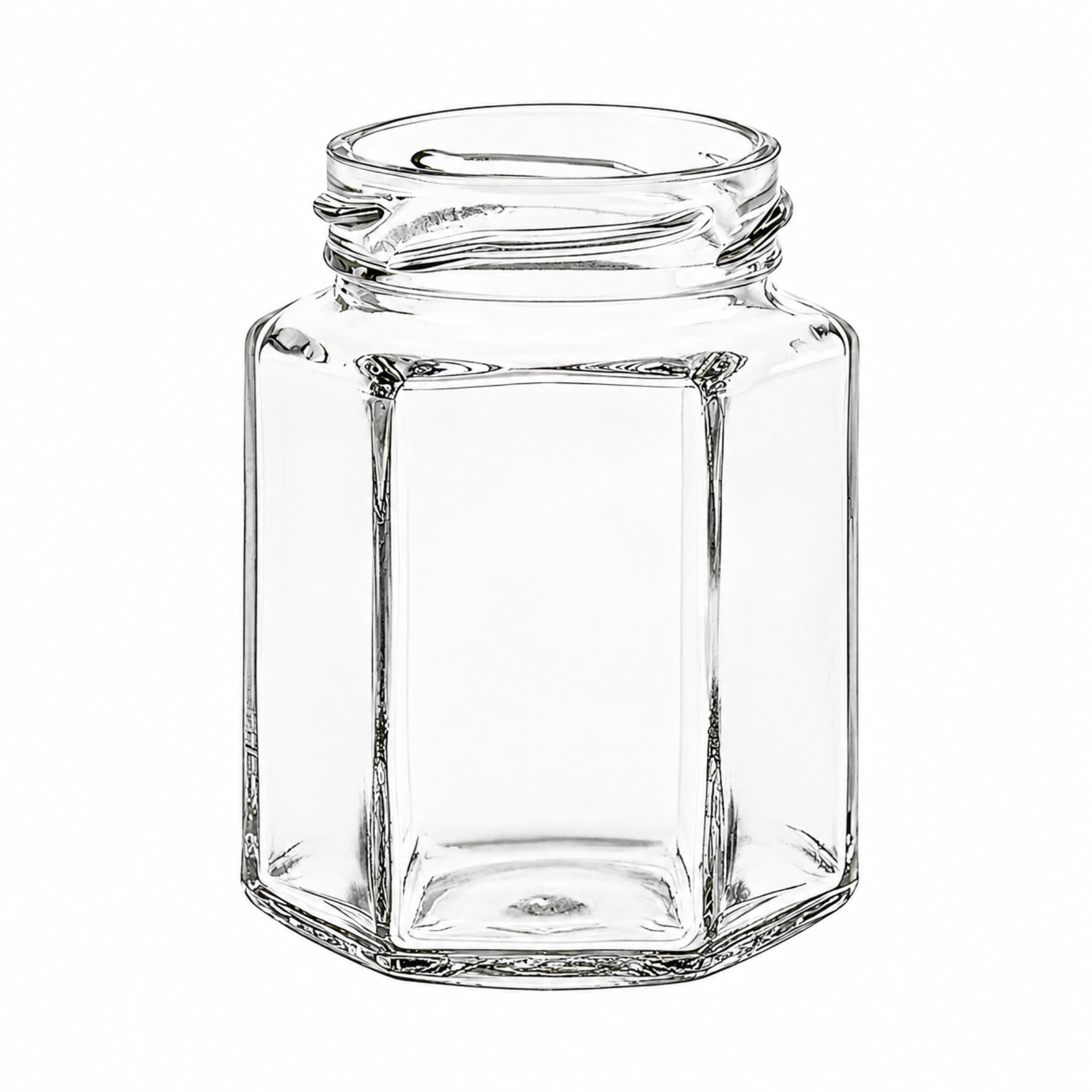 Einmachglas  110 ml Sechseckglas