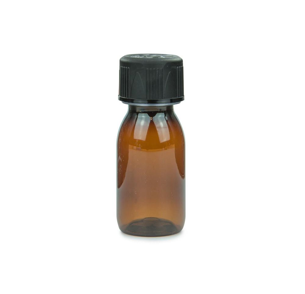 mikken Laborflasche 50 ml PET Kunststoff Chemikalienflasche Medizinflaschen mit Schraubdeckel