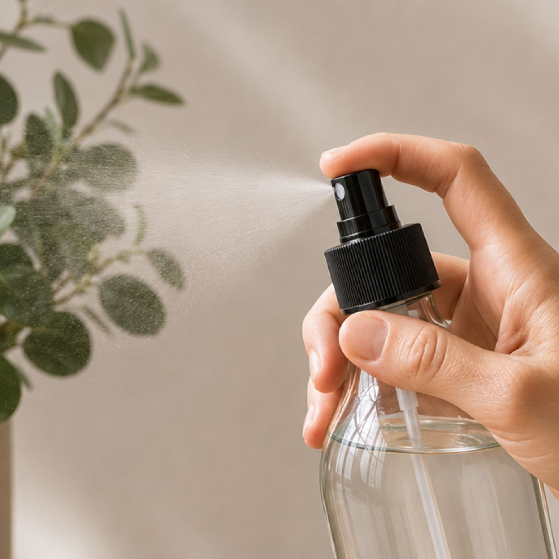 Sprühflasche  250 ml Glas mit Fingerzerstäuber