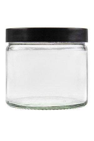 Glastiegel 250 ml Cremetiegel Klarglas 