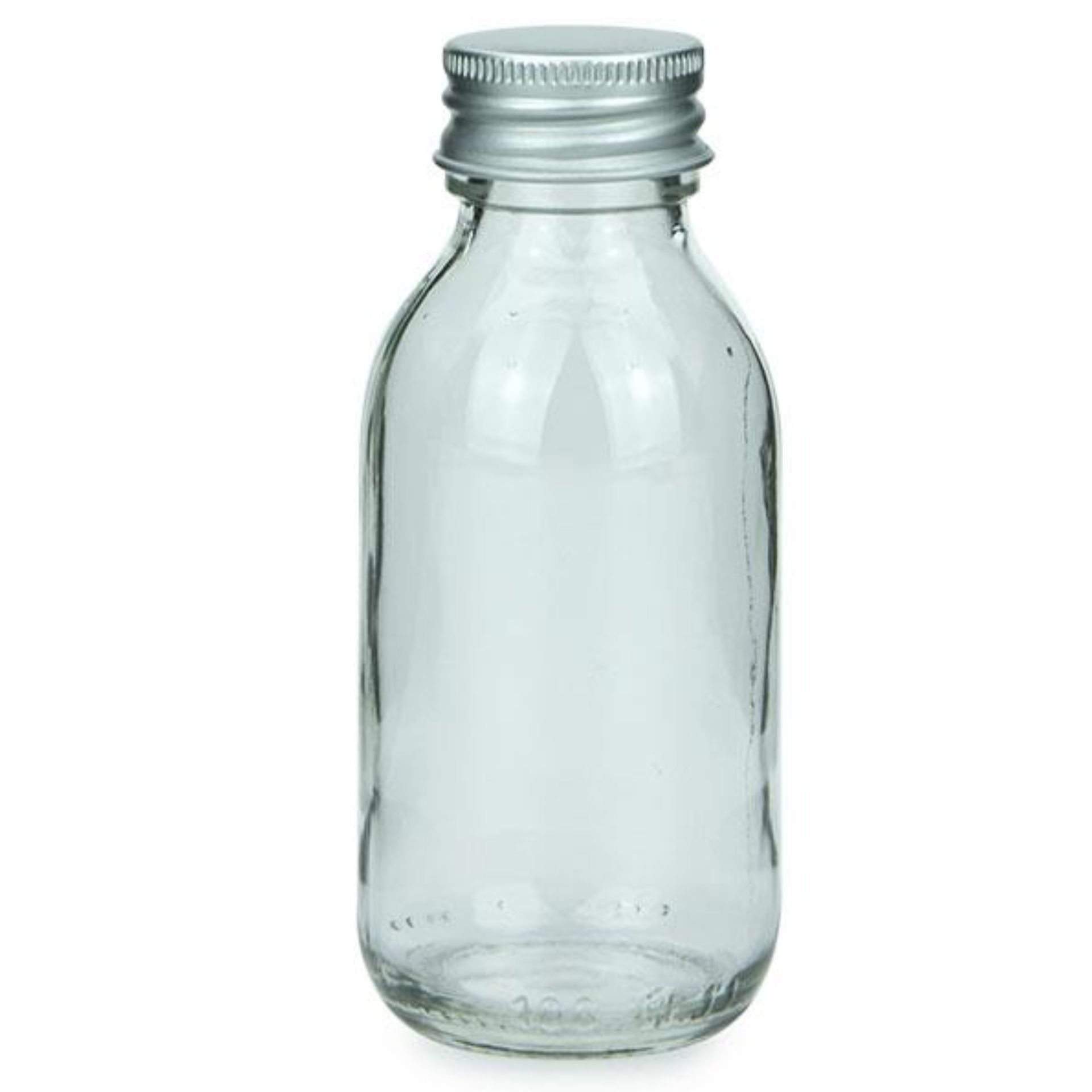 Glasflasche 100 ml Shotflasche mit Schraubdeckel