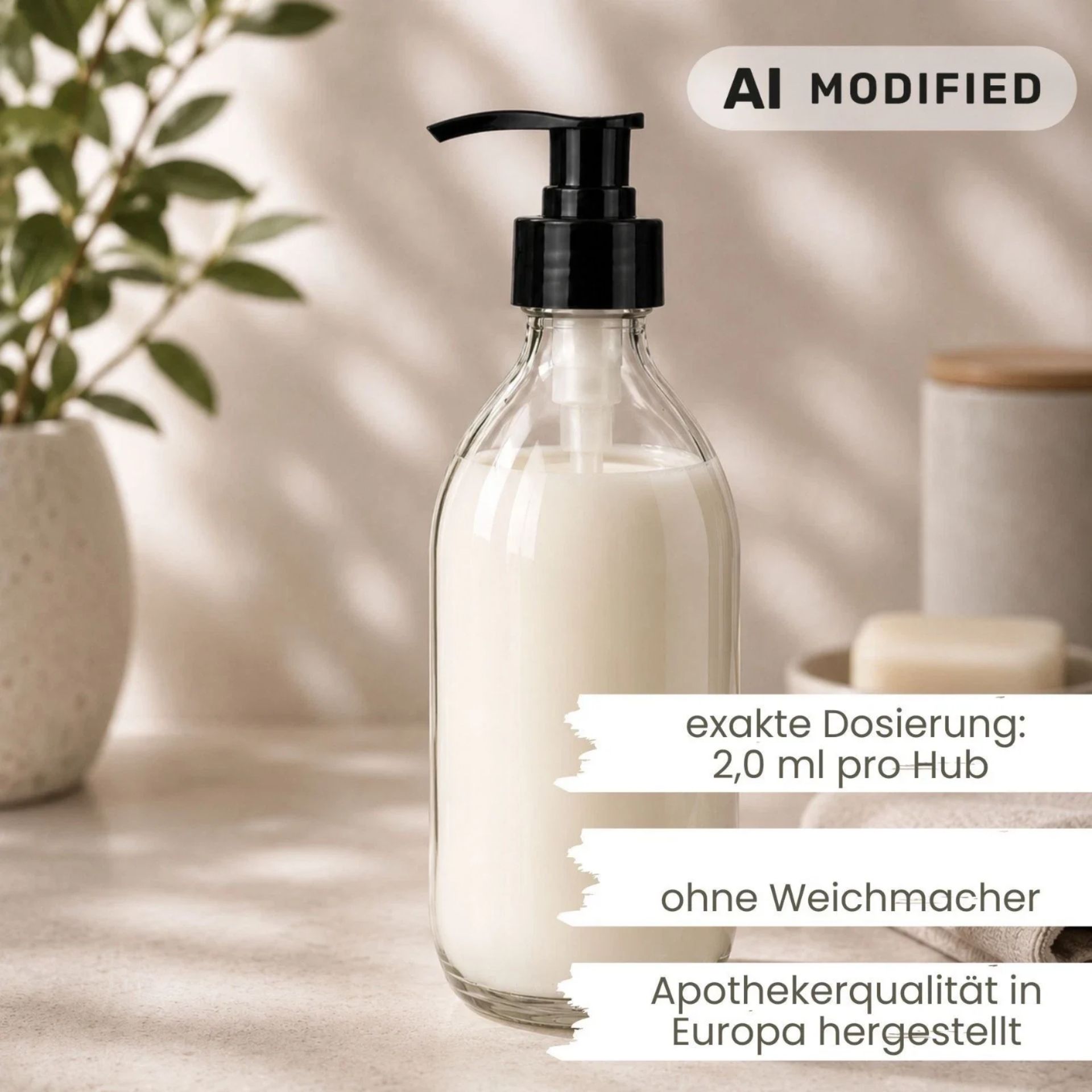 Apothekerflasche 250 ml Glasflasche Braunglas mit Schraubdeckel