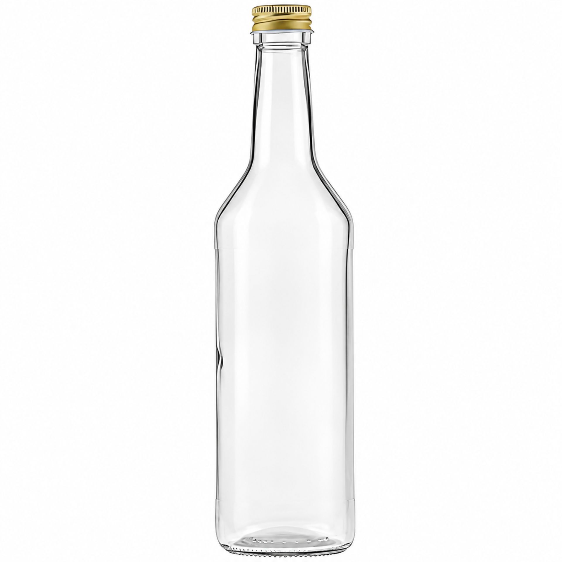 Glasflasche  500 ml rund