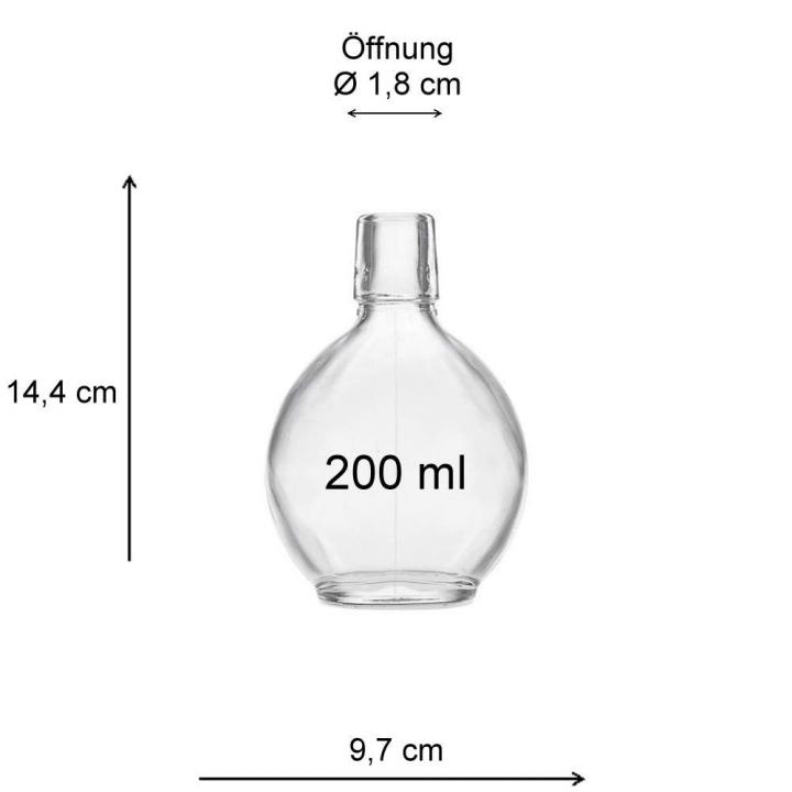 Ölflasche 0,2 Liter mit Bügelverschluss 