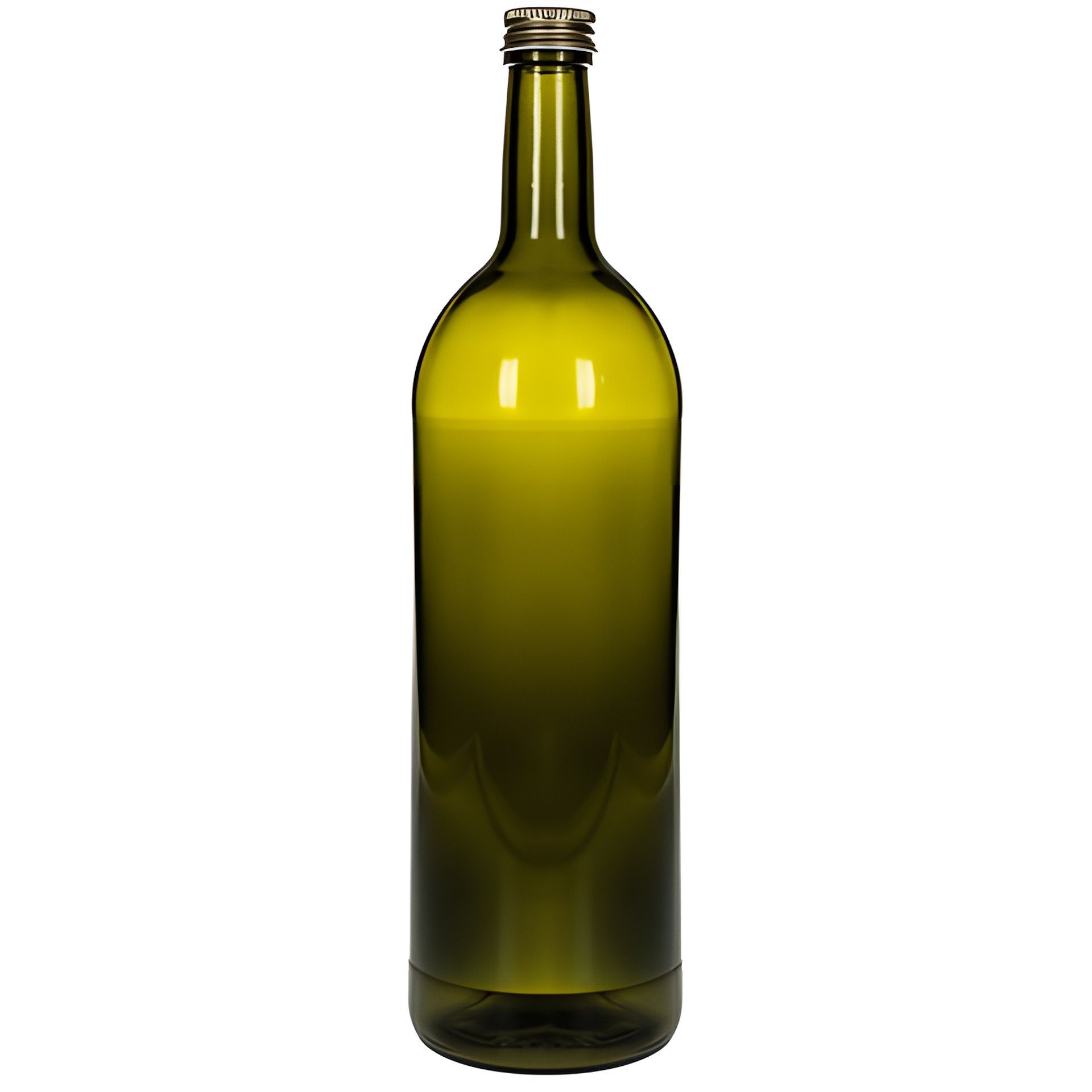 Glasflasche 1000 ml Weinflasche grün