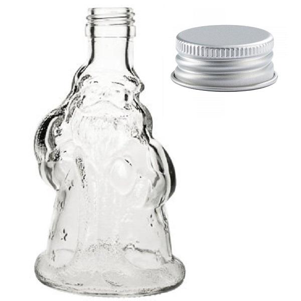 Weihnachtsflasche 200 ml Likörflasche Weihnachtsmannflasche