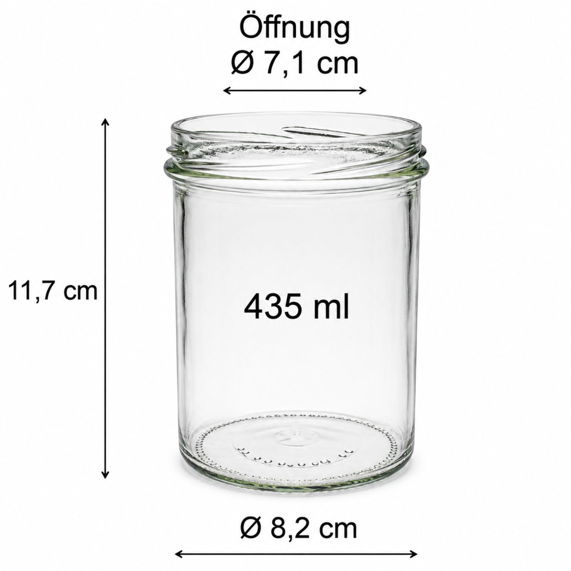 Einmachglas 435 ml Sturzglas mit Deckel, erhältlich in verschiedenen Farben, ideal zum Einkochen und Aufbewahren von Lebensmitteln