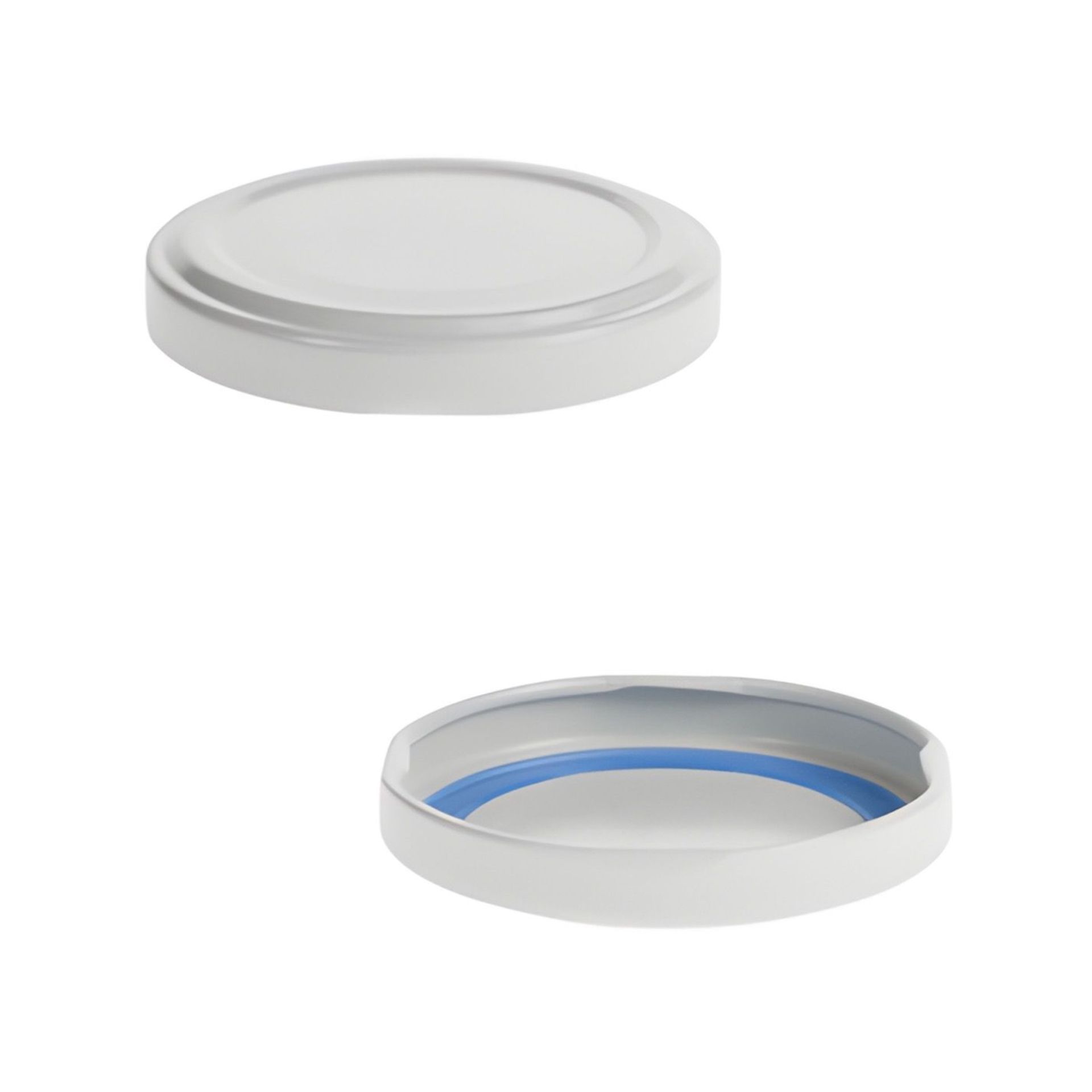 Twist-Off Deckel  TO 58 / 6 cm BLUESEAL PVC-frei Weiß
