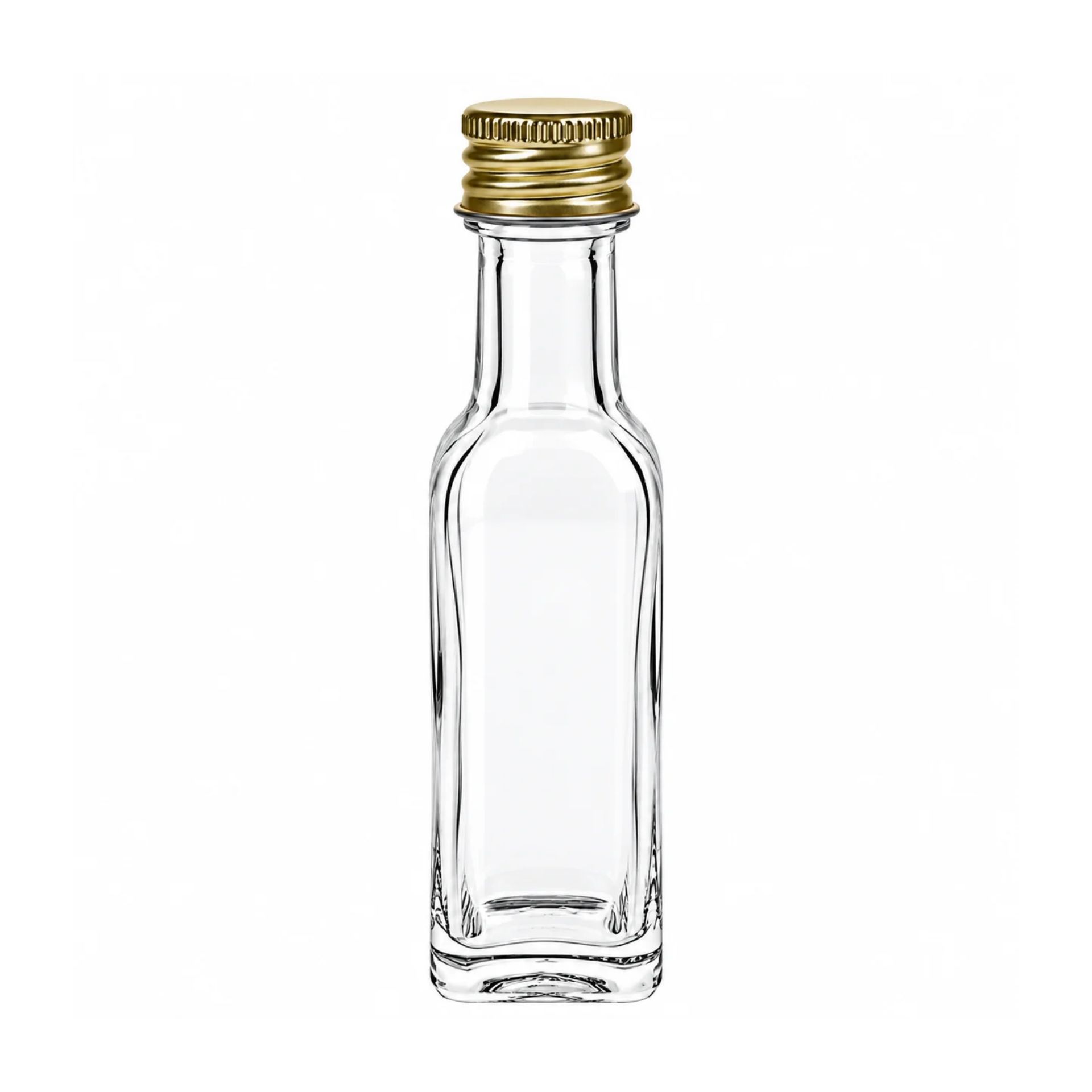 Glasflasche   20 ml eckig Marasca klar