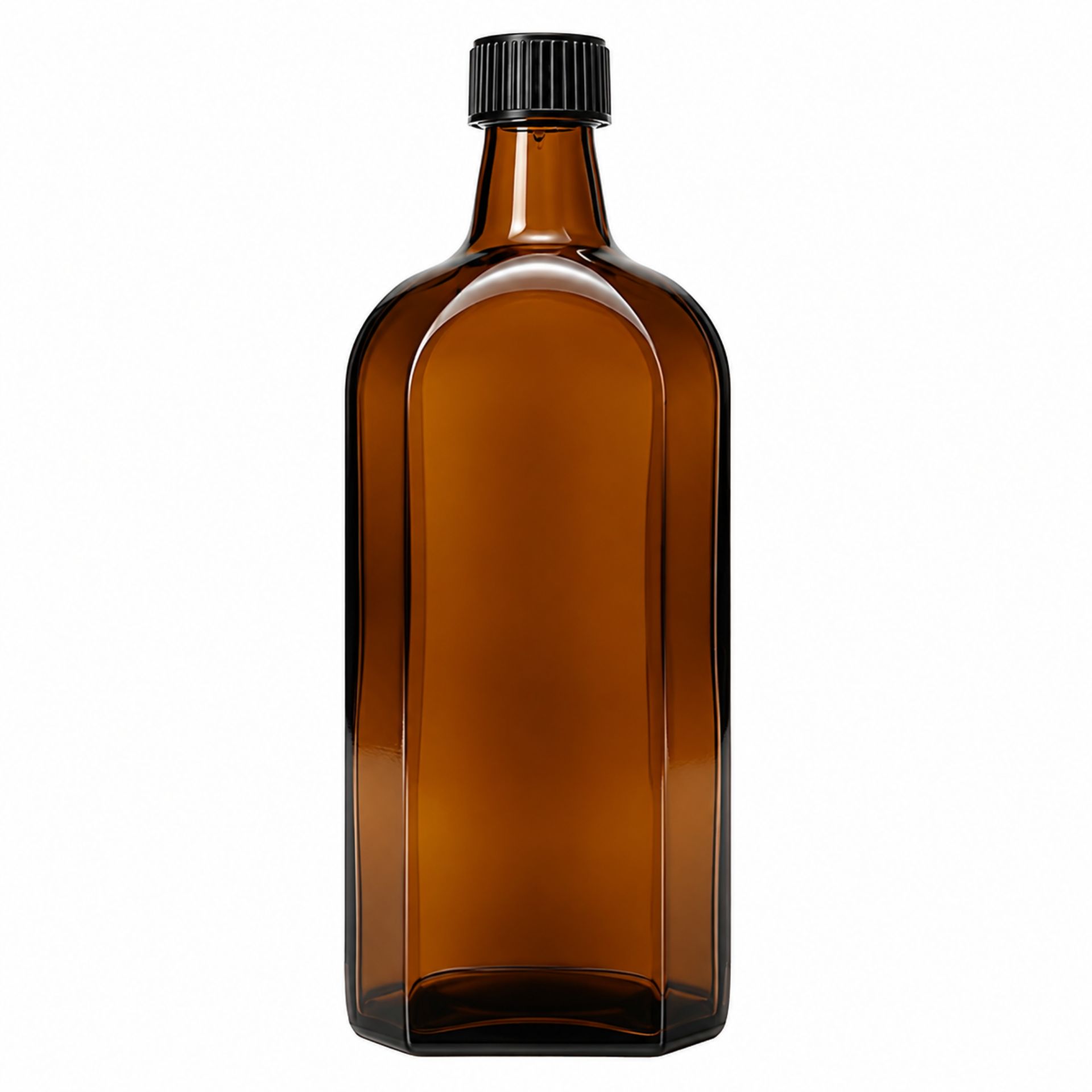 Apothekerflasche  500 ml Meplatflasche braun mit Schraubverschluss
