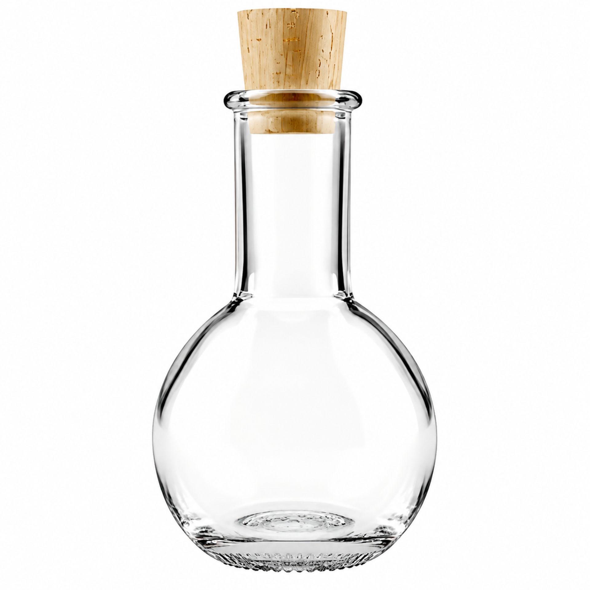 Glasflasche  100 ml Kugel mit Korken