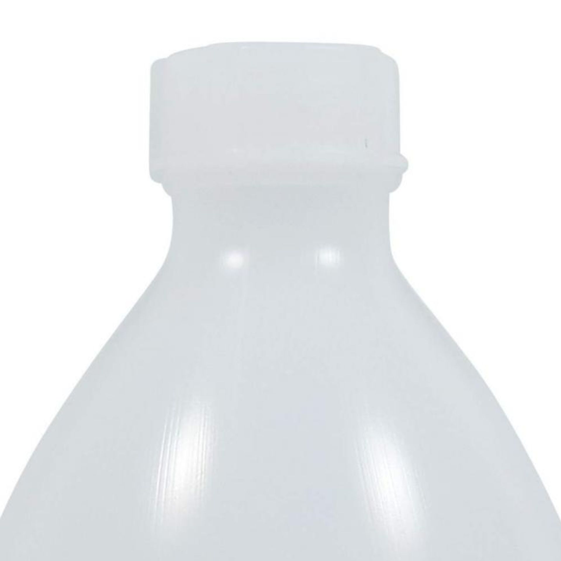 Laborflasche aus PE, 1000 ml, Enghalsflasche mit Schraubverschluss, ideal für chemische Proben; Produktbild zeigt transparente Kunststoffflasche mit Verschluss.