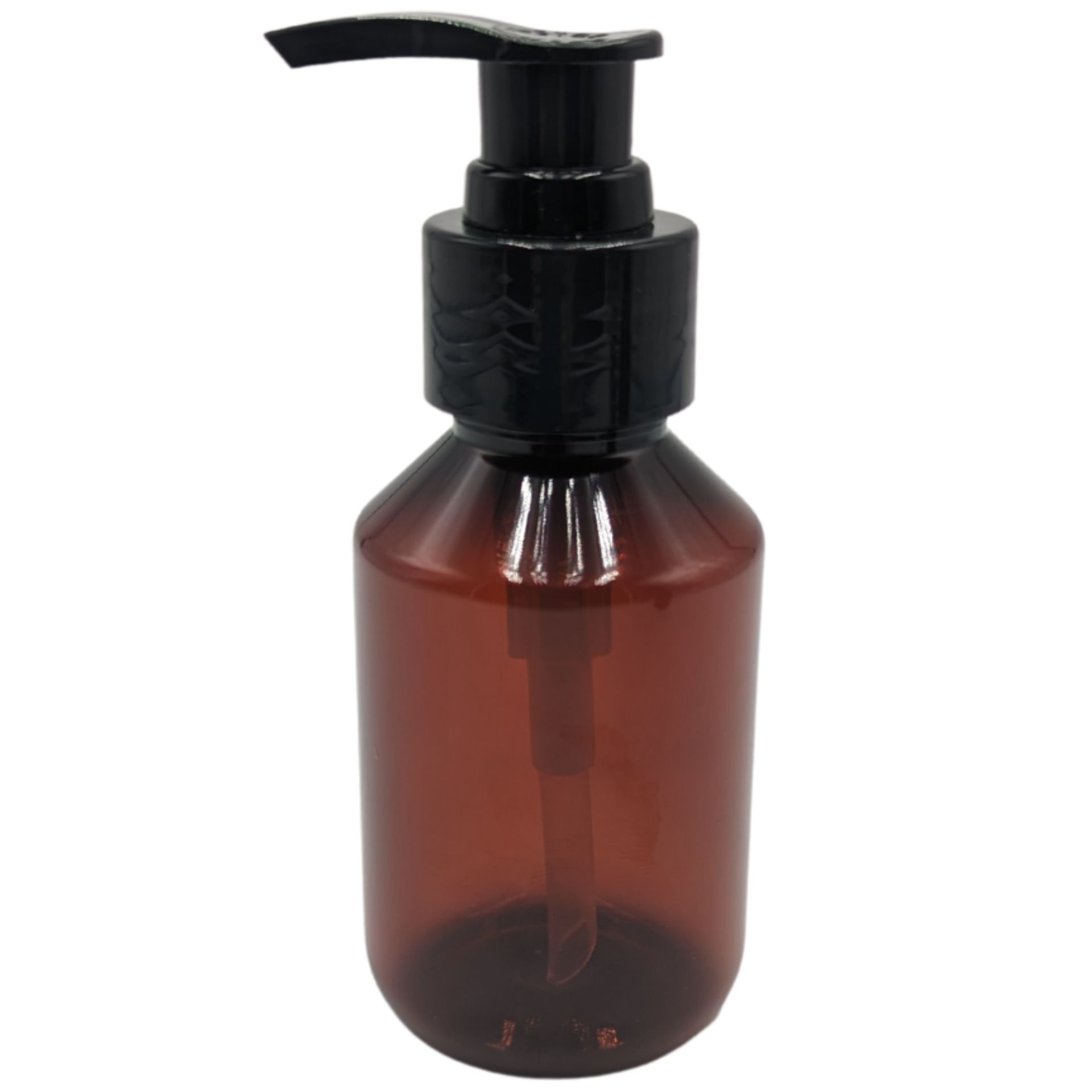 Seifenspender    100 ml braun Lotionspender PET Kunststoff