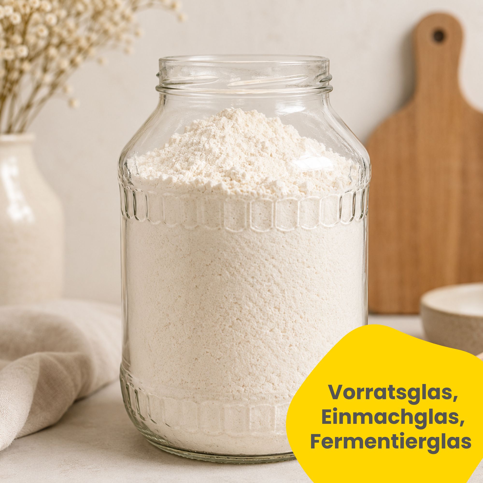 Einmachgläser 6x2650 ml mit Schraubdeckel Gold