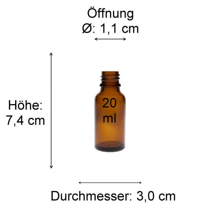 mikken 20 ml Apothekerflasche mit Sprühkopf aus Braunglas