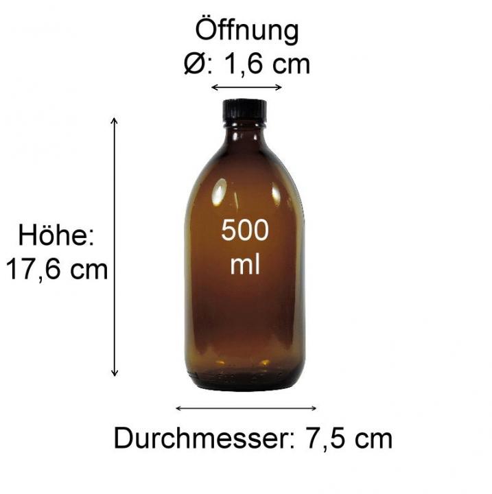 Apothekerflasche  500 ml mit Schraubverschluss