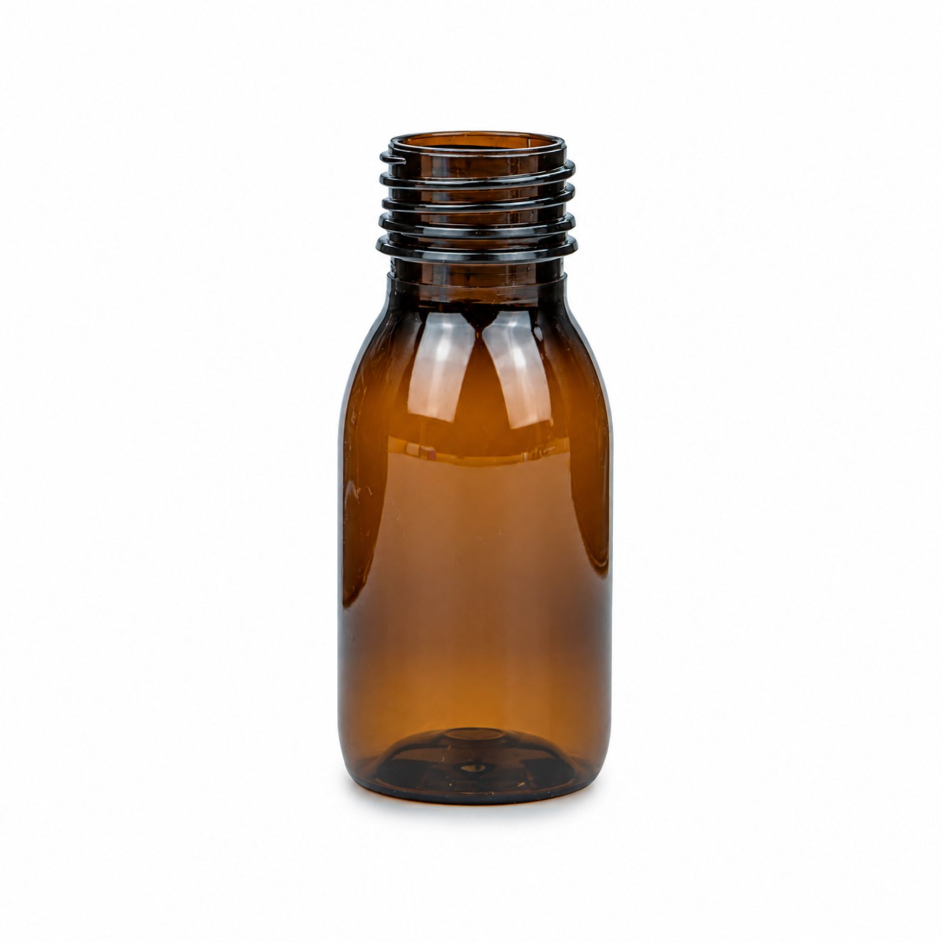 PET Flasche   50 ml braun Laborflasche (Kindersicherung)