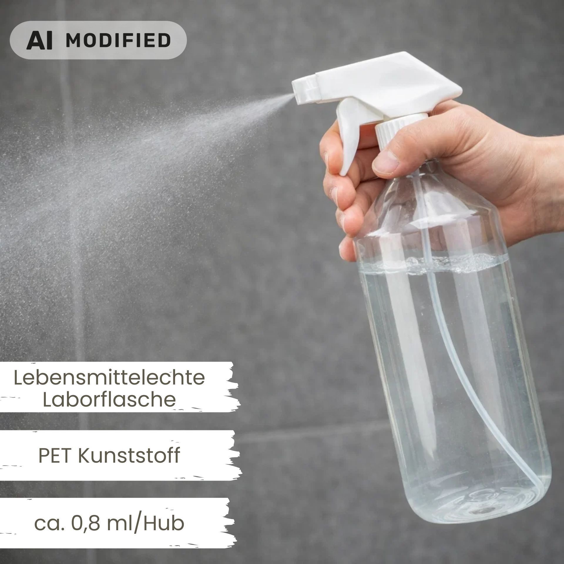 Sprühflasche 1000 ml PET Kunststoff