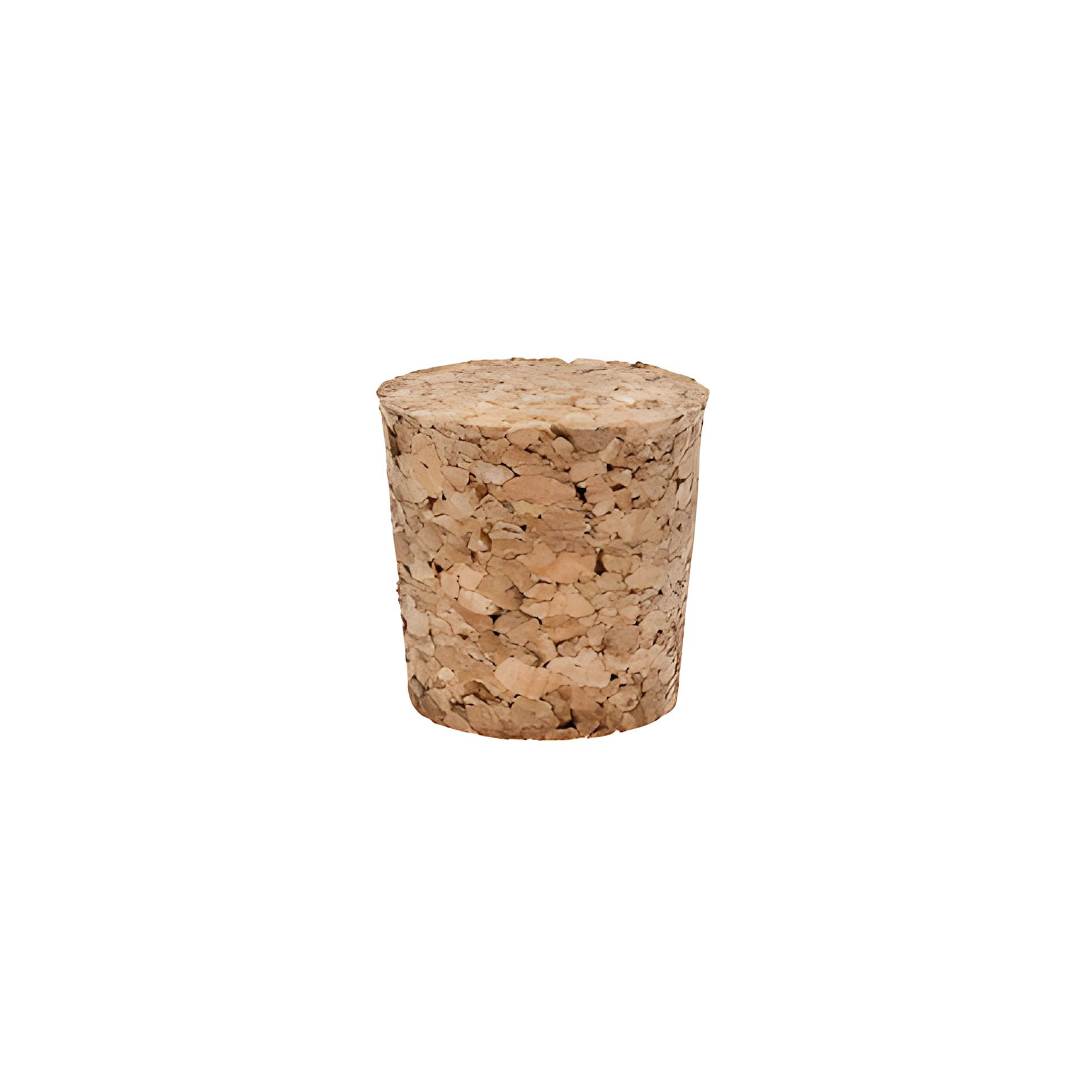 Presskorken 20-24 x 25 mm für Flaschen, hochwertiges Naturmaterial, ideal für Weinkorken und Flaschenverschlüsse, Bild von Presskorken vor weißem Hintergrund.