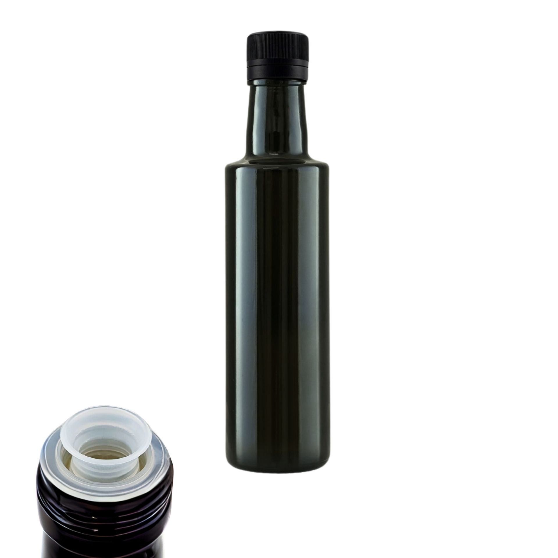 Ölflasche 250 ml Glas Antik mit Ausgießer