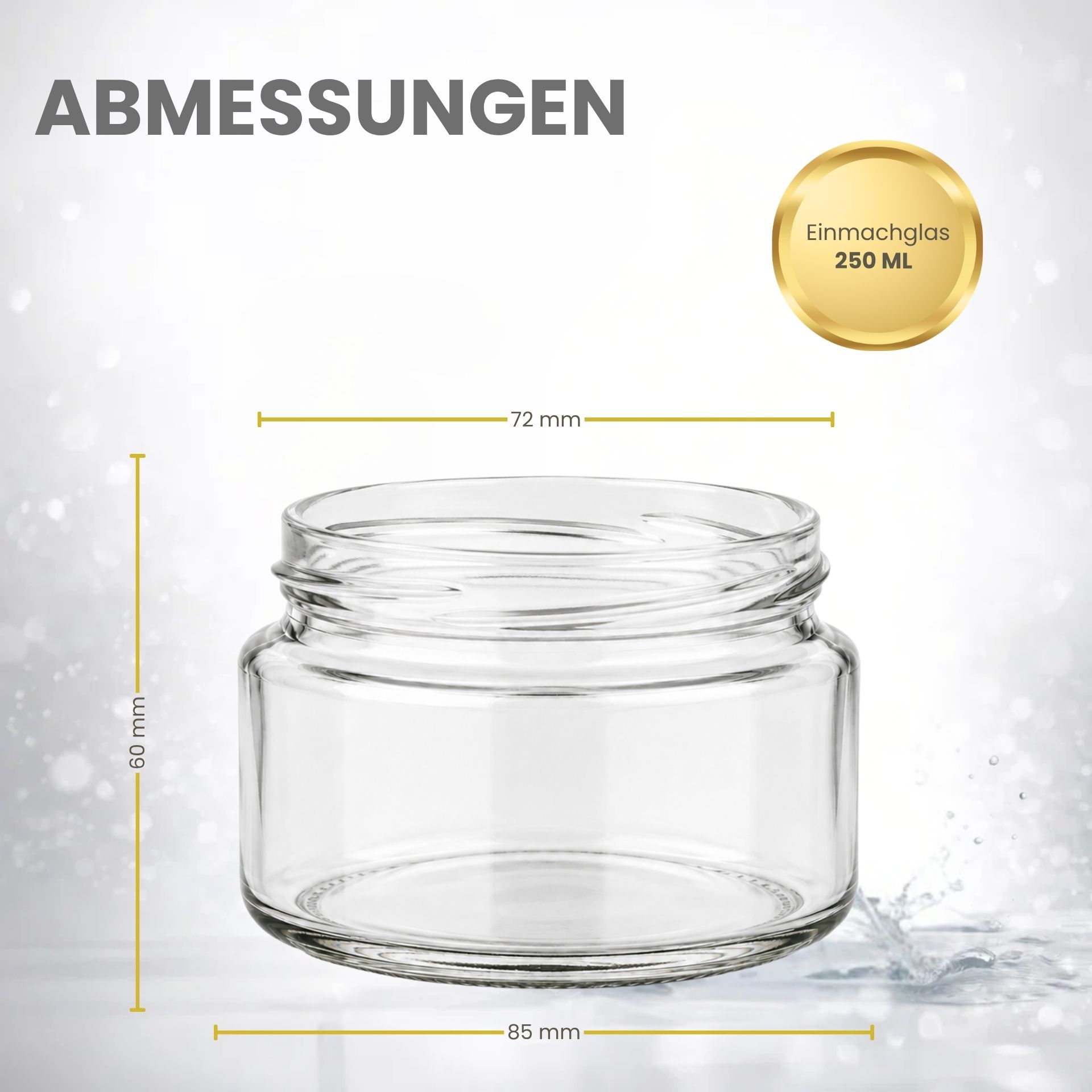 Einmachglas  250 ml  Marmeladenglas