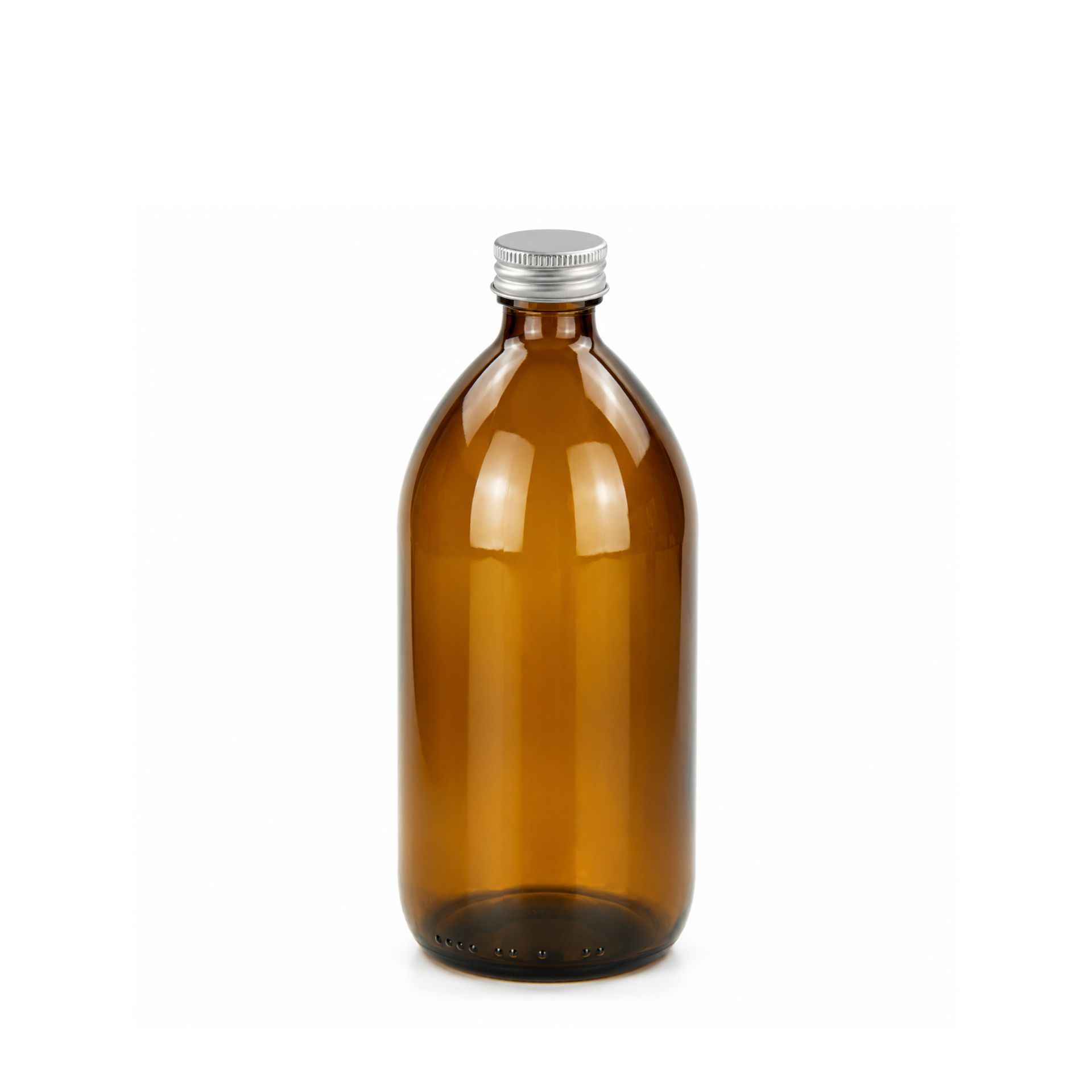Apothekerflasche 1000 ml Glas Braun Schraubdeckel