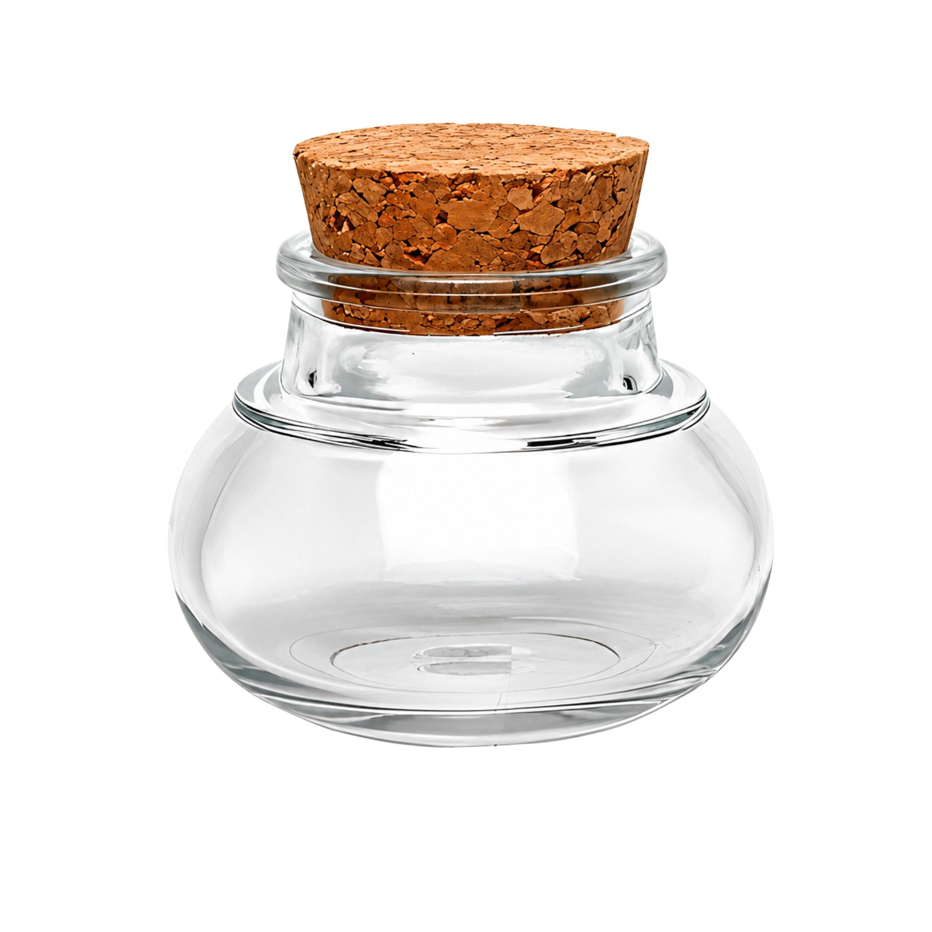 Korkenglas   40 ml Gewürzglas rund mit Korken