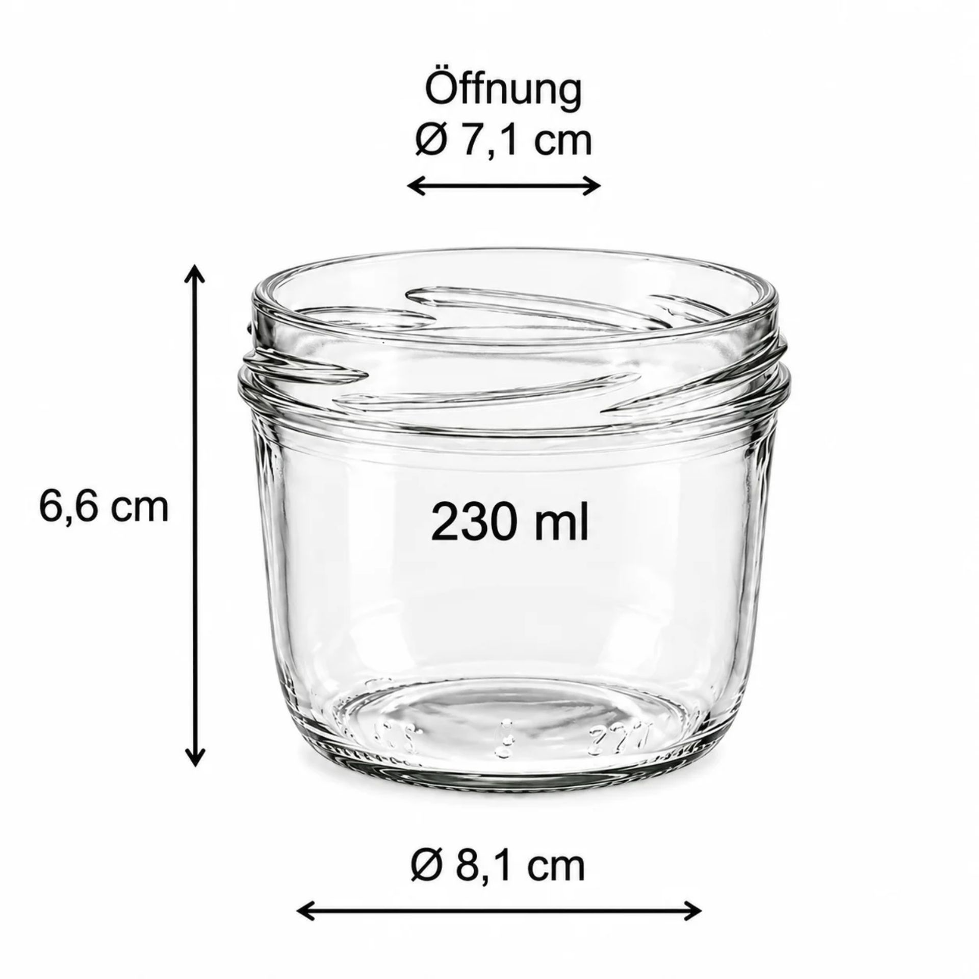 Einmachglas 230 ml Sturzglas mit Deckel in verschiedenen Farben – ideales Glas für Konfitüren, Marmeladen und Einkochprojekte, hochwertiges Design für beste Aufbewahrungsergebnisse.