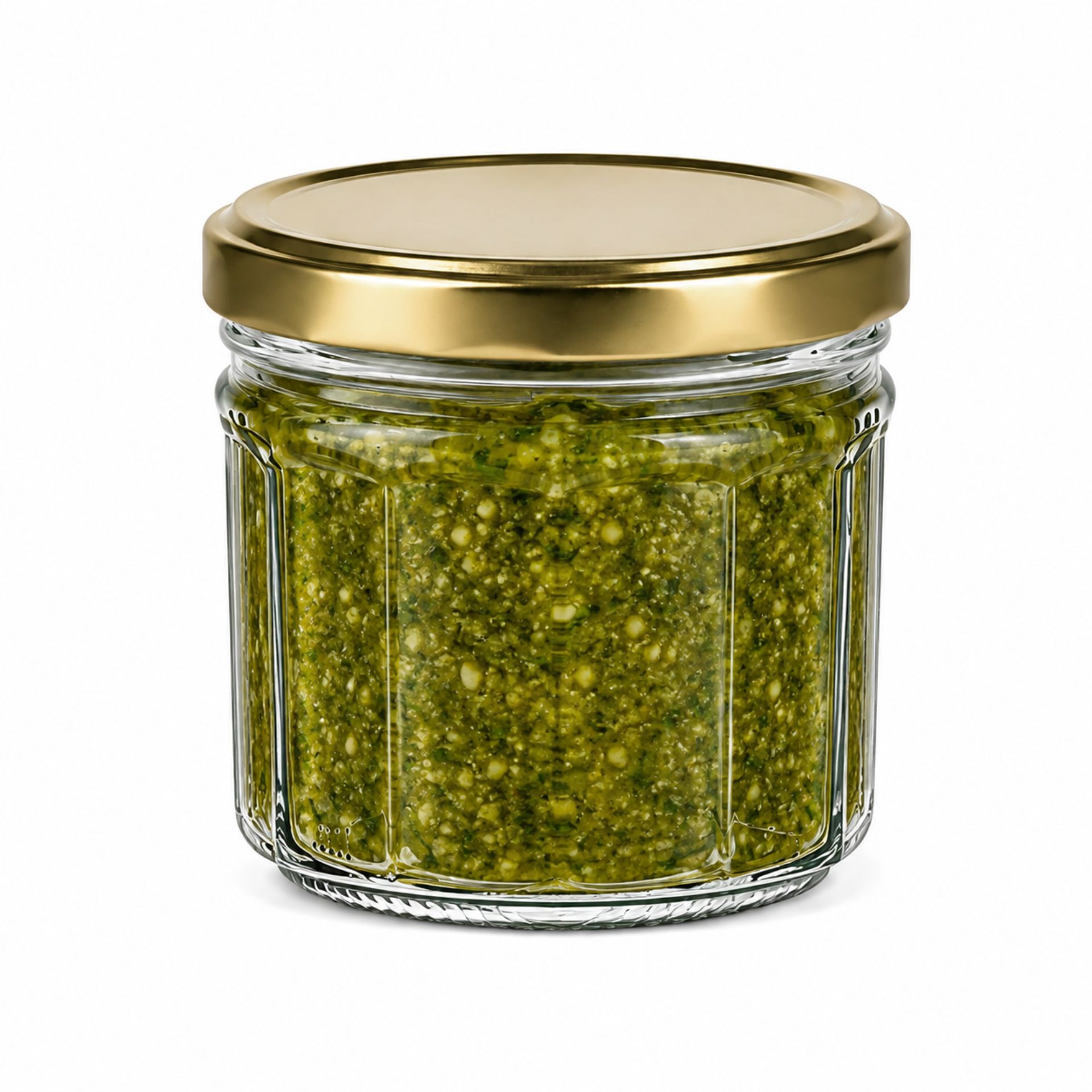 Glasflasche Facette 240ml mit Schraubverschluss, elegantes Design, ideal für Getränke oder Saucen, hochwertige Verarbeitung, quadratische Form, transparentes Glas, umweltfreundliche Verpackungslösung, geeignet für Wiederverwendung und Recycling.