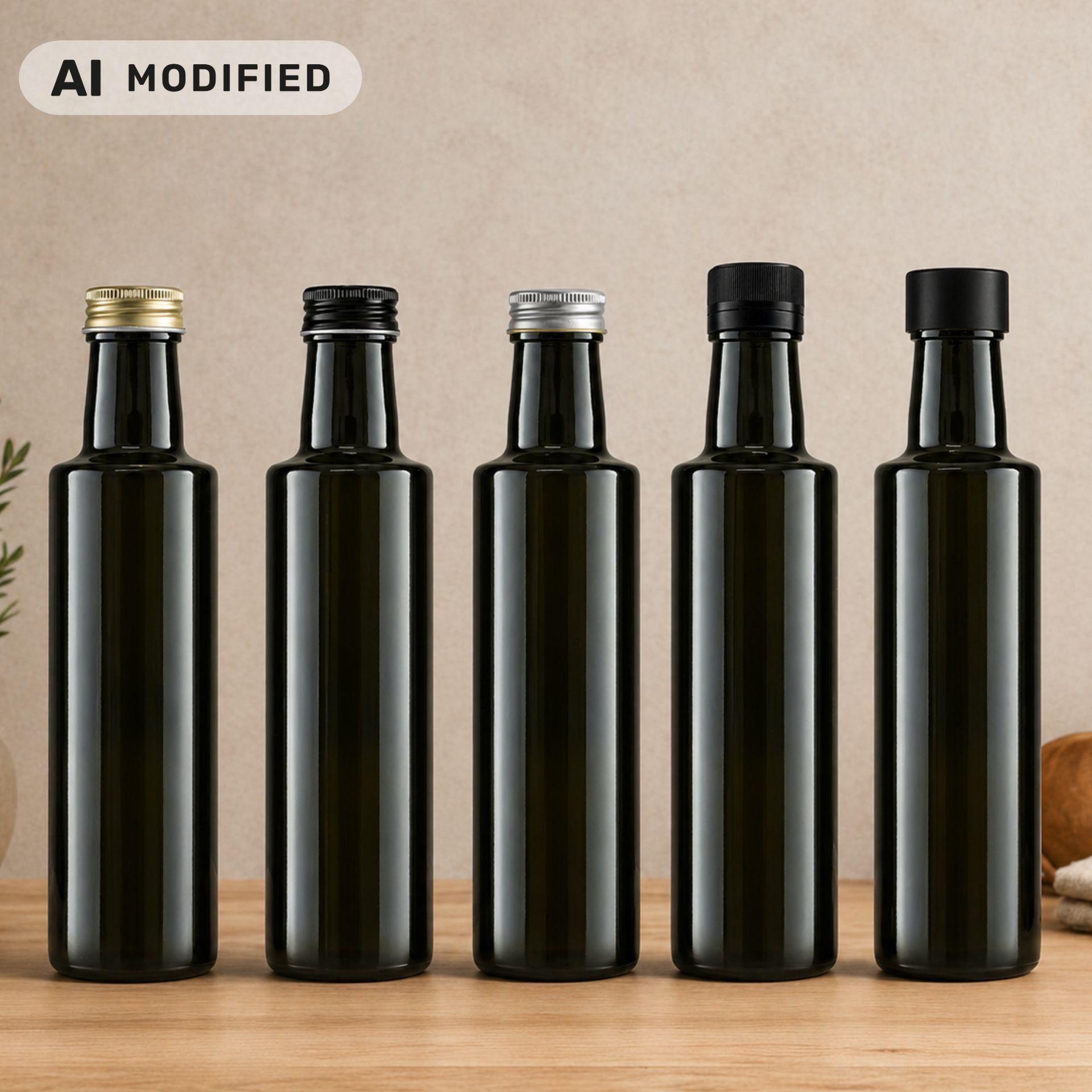 Ölflasche 250 ml Glas Antik mit Ausgießer