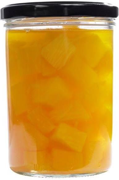Bild eines Sturzglases mit einem Fassungsvermögen von 435 ml, ideal für die Aufbewahrung von Konfitüren, Gelees und anderen Eingemachten. Hochwertiges Glasdesign, perfekt zum Verschenken oder zur Lagerung von hausgemachten Produkten.