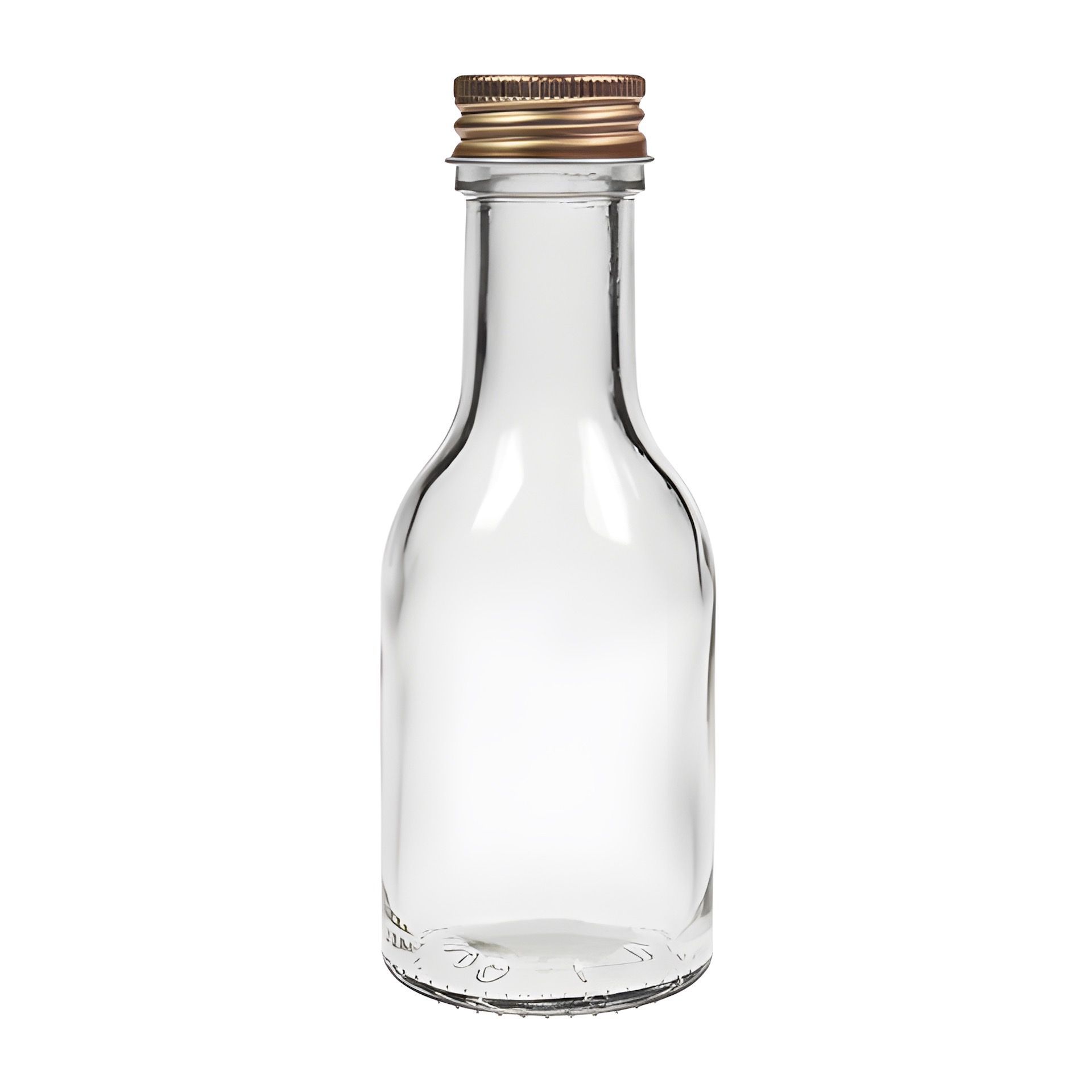 Glasflasche mit Schraubverschluss 100 ml Präsentflasche