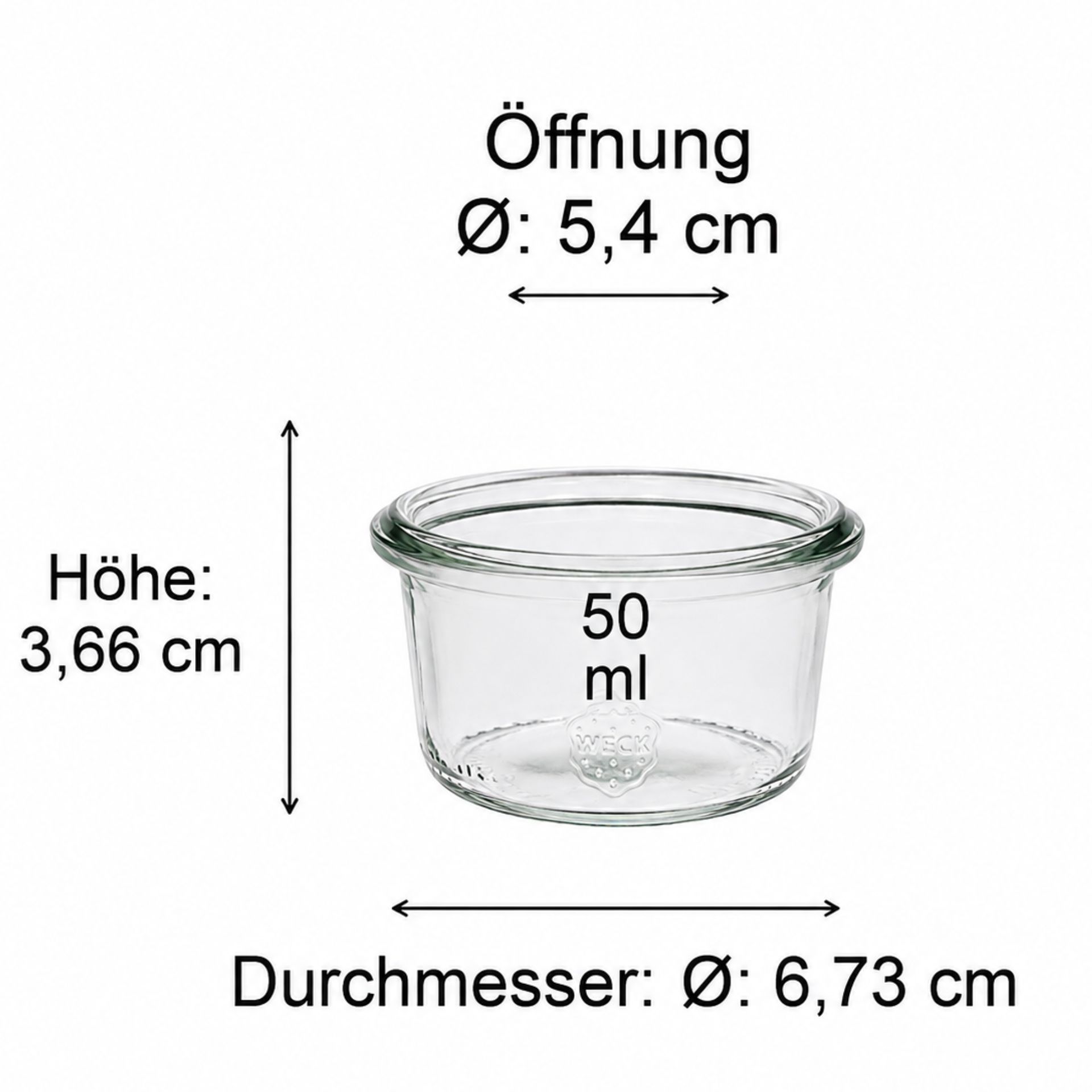 Bild von Weck Mini Gläser, 50 ml - Kleine Einmachgläser für Marmelade, Gelees und Desserts. Perfekt für individuelle Portionen und kreative Präsentationen.