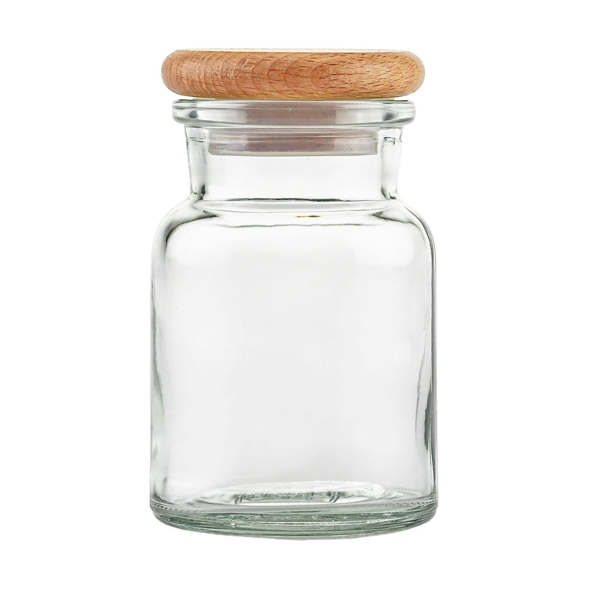 Gewürzglas  150 ml rund mit Holzdeckel