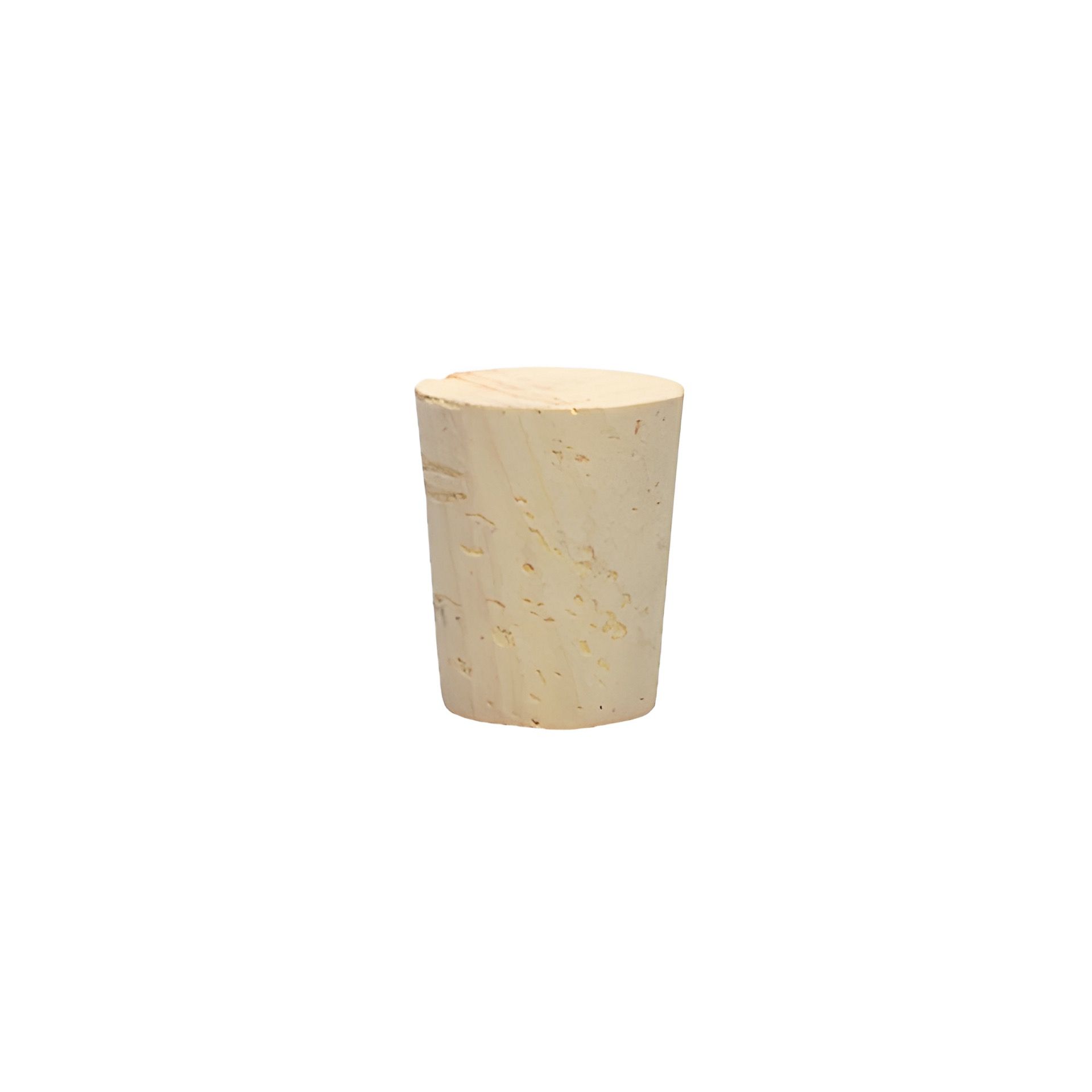 Spitzkorken 18-22 x 27 mm aus Naturkork für Flaschenverschlüsse - Produktbild mit weißem Hintergrund