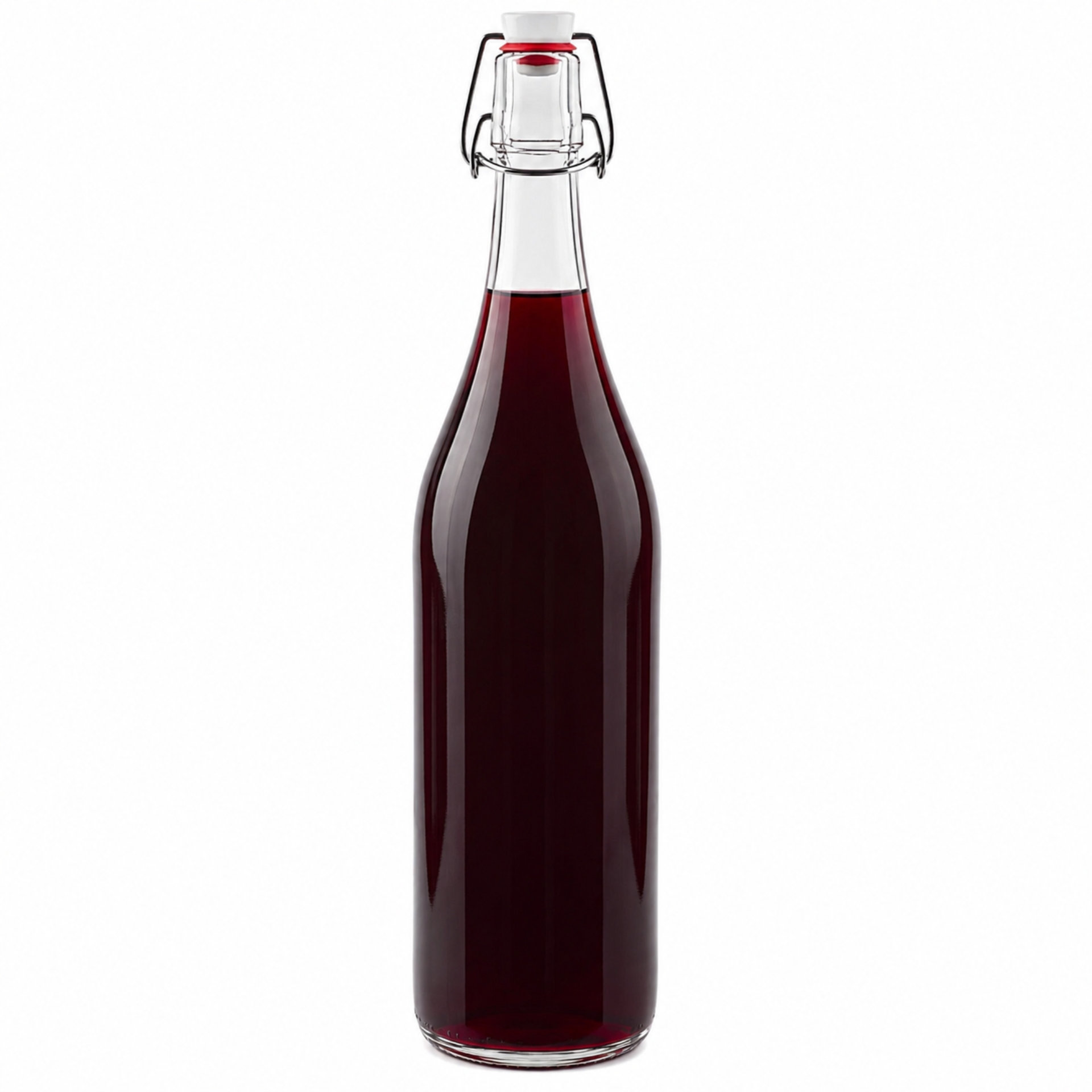 Glasflasche 1000 ml mit Bügelverschluss, ideal für umweltfreundliche Aufbewahrung von Getränken, hochwertige Glasqualität, wiederverwendbar, perfekte Wahl für nachhaltiges Verpacken von Flüssigkeiten.