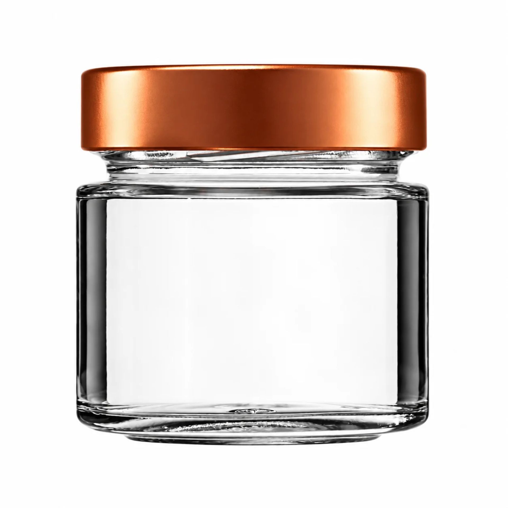 mikken ART Glasdose 125 ml mit Deckel Kupfer