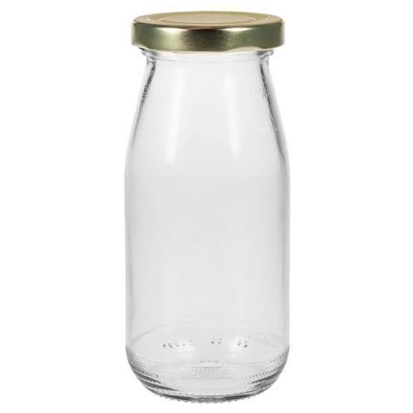 Glasflasche 283 ml mit Twist Off Deckel Saftflasche Milchflasche