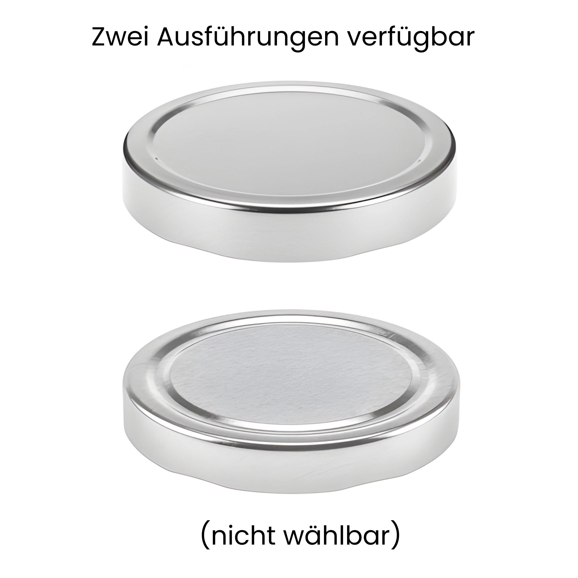 Twist-Off Deckel  TO 82 Deep silber