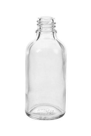 mikken kleine Apothekerflasche 50 ml Klarglas mit Schraubdeckel 