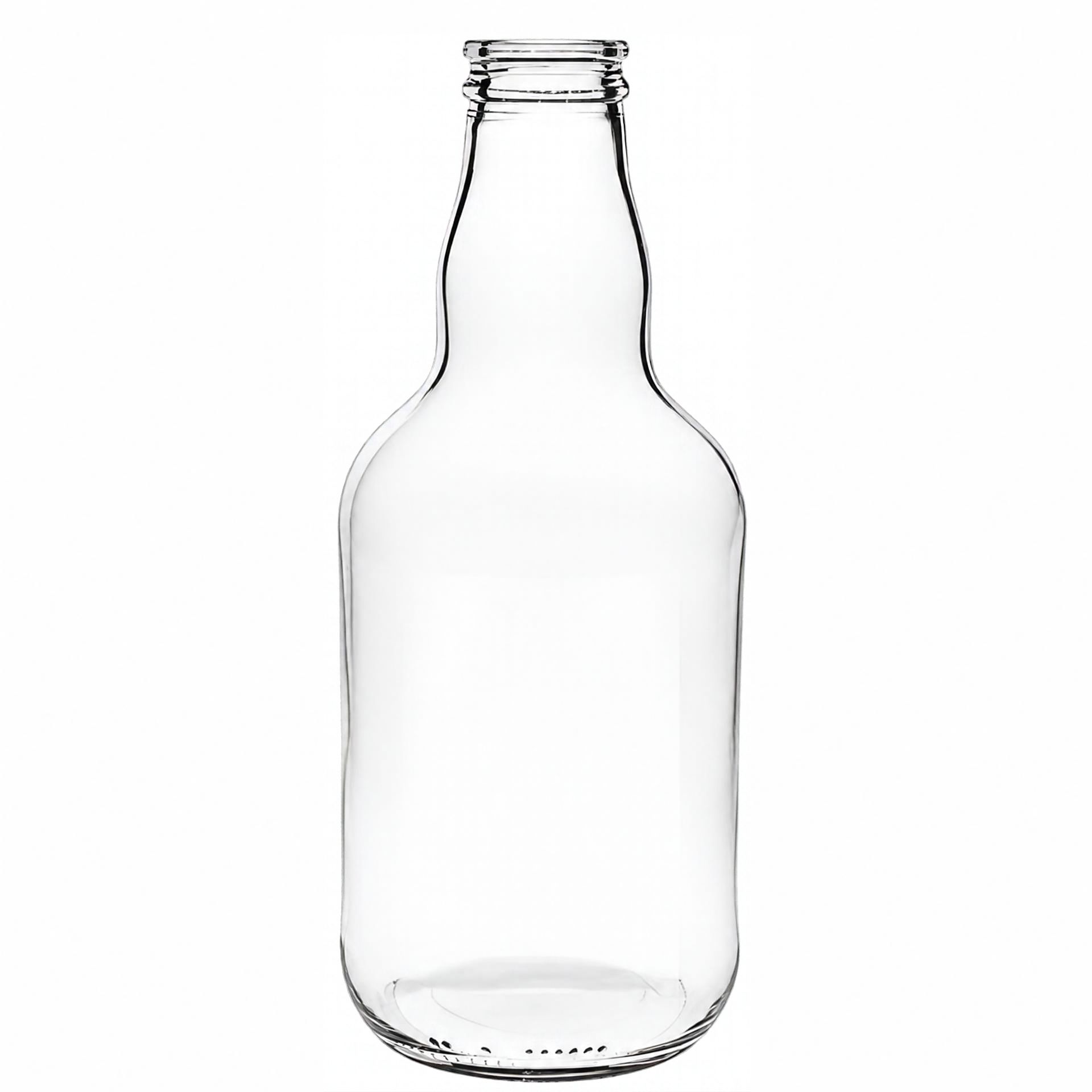 Glasflasche  400 ml Kropfhals mit Korken