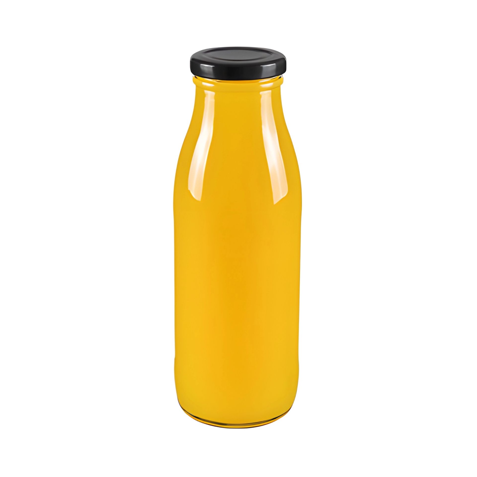 Glasflasche Schraubverschlussflasche 500 ml Milchflasche Saftflasche