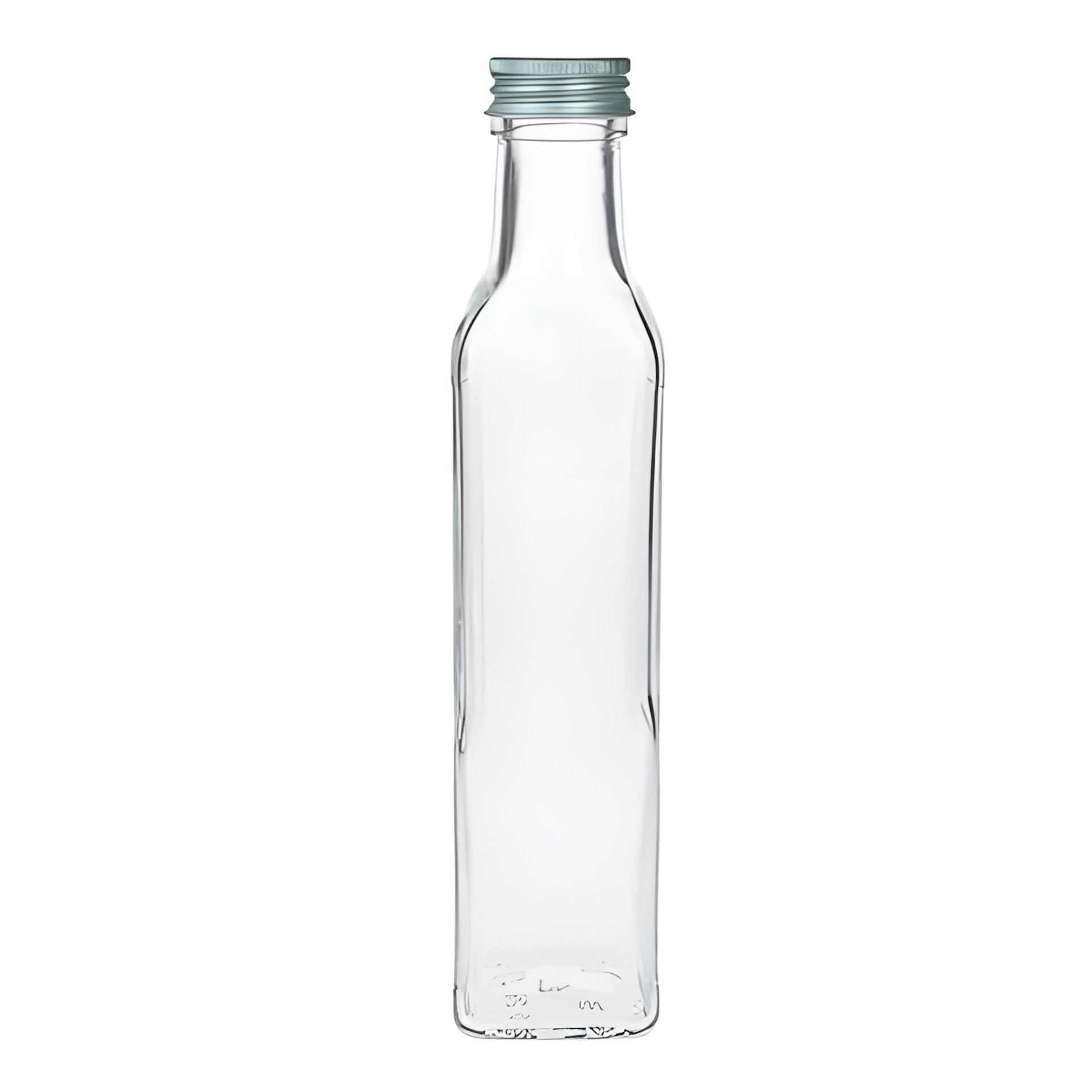 Glasflasche 250 ml viereckig Glasflasche 250 ml viereckig