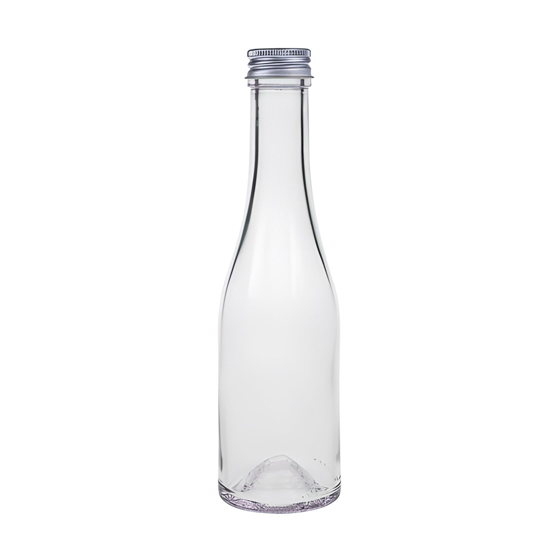 Glasflasche in schlanker Form 250 ml Likörflasche Slim Flasche